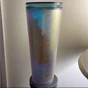 2021 Starbucks Matte Iridescent Mermaid Tail Cold Cup Venti Tumbler 24oz